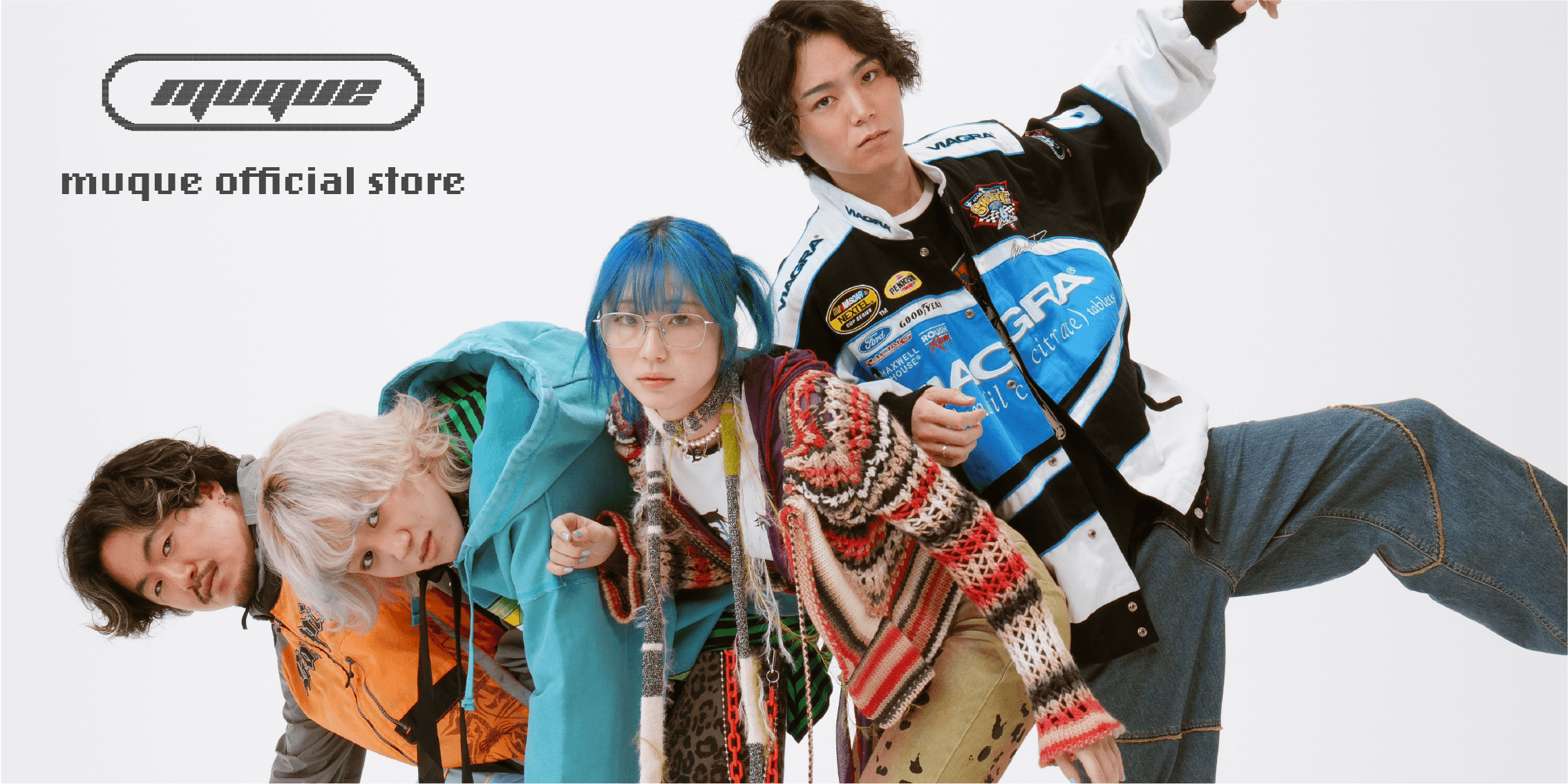 ミュージシャン muque game long T-shirt team qrog | muque OFFICIAL FANCLUB | muque official store
